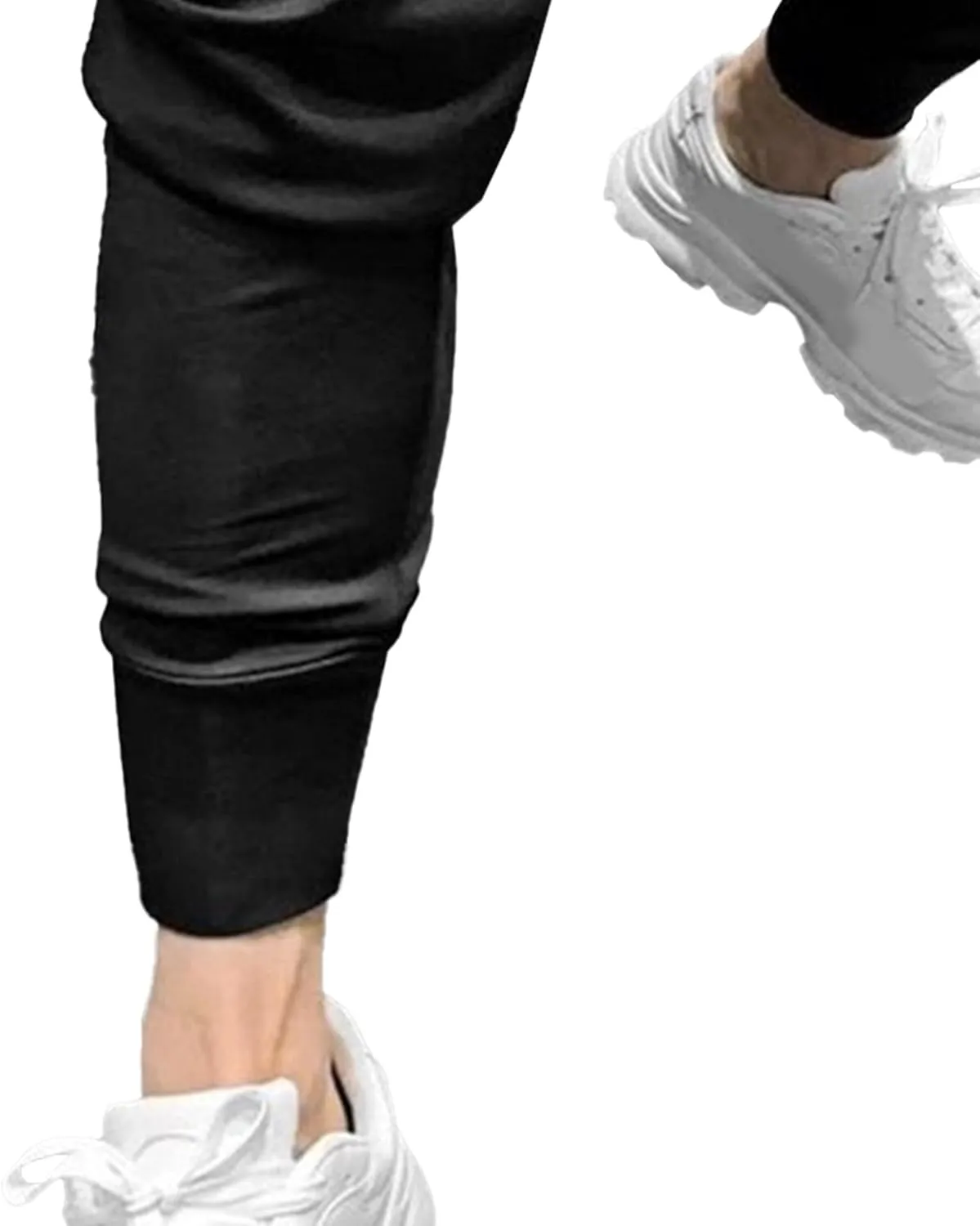 Men's Slim Fit Stretch Srtlish Casual Pants Elastic Waist Hip Hop Outdoor Pants Casual Sweatpants Athletic Trousers
