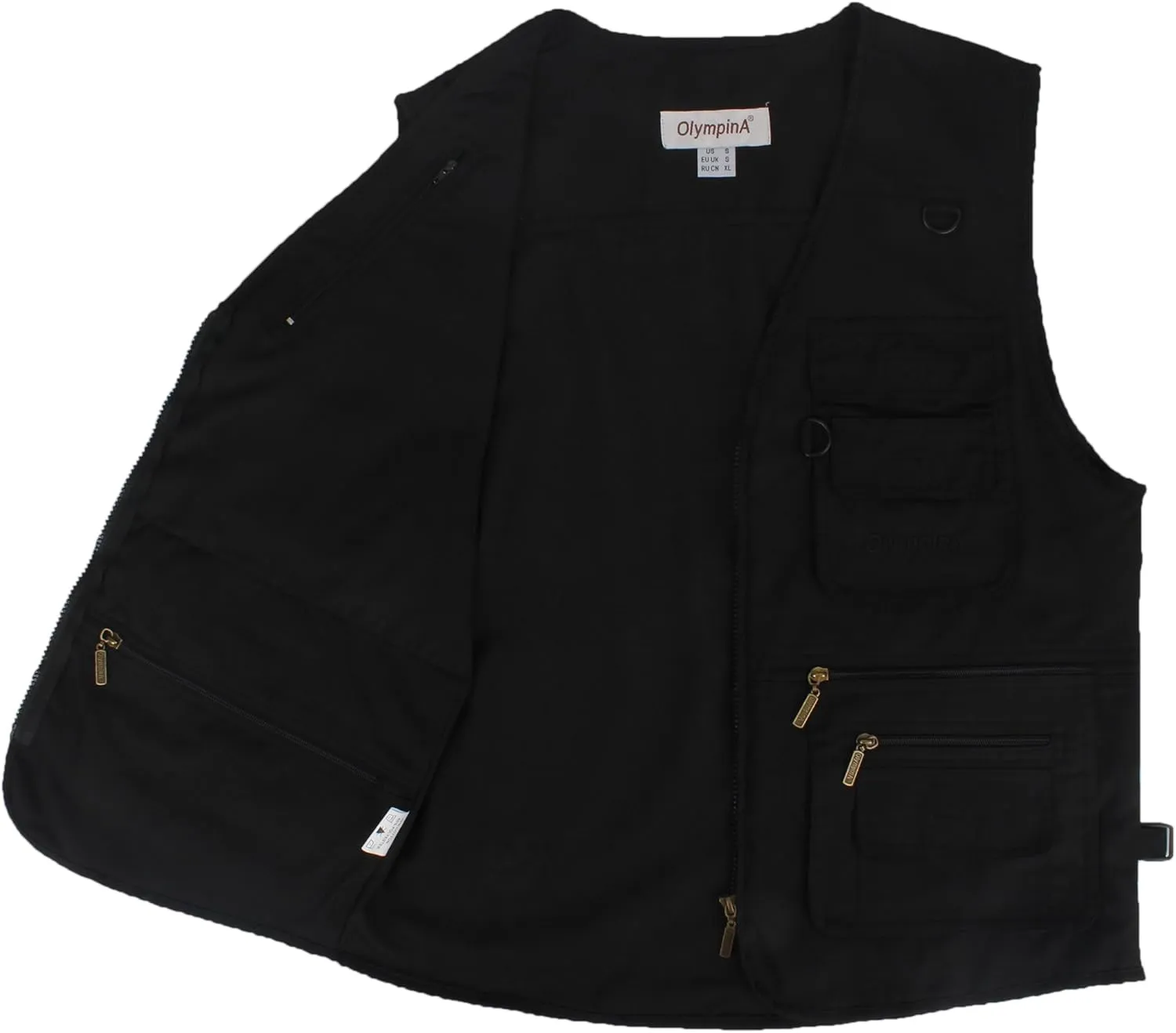 Men's Stone Washed Denim Multi-pocketed Fishing Work Outerwear Vest