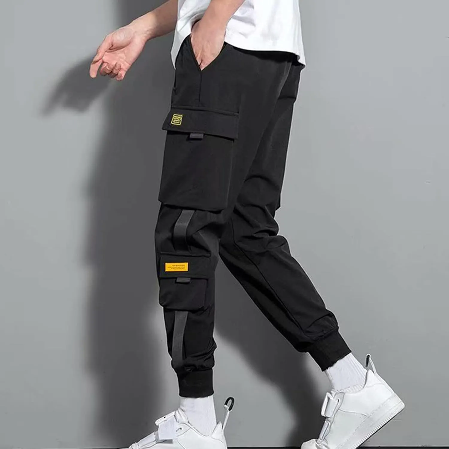 Mens Stylish Jogger Pants Plus Size Harem Pants Japanese Joggers Hip Hop Harajuku Streetwear Hippie Sweatpants