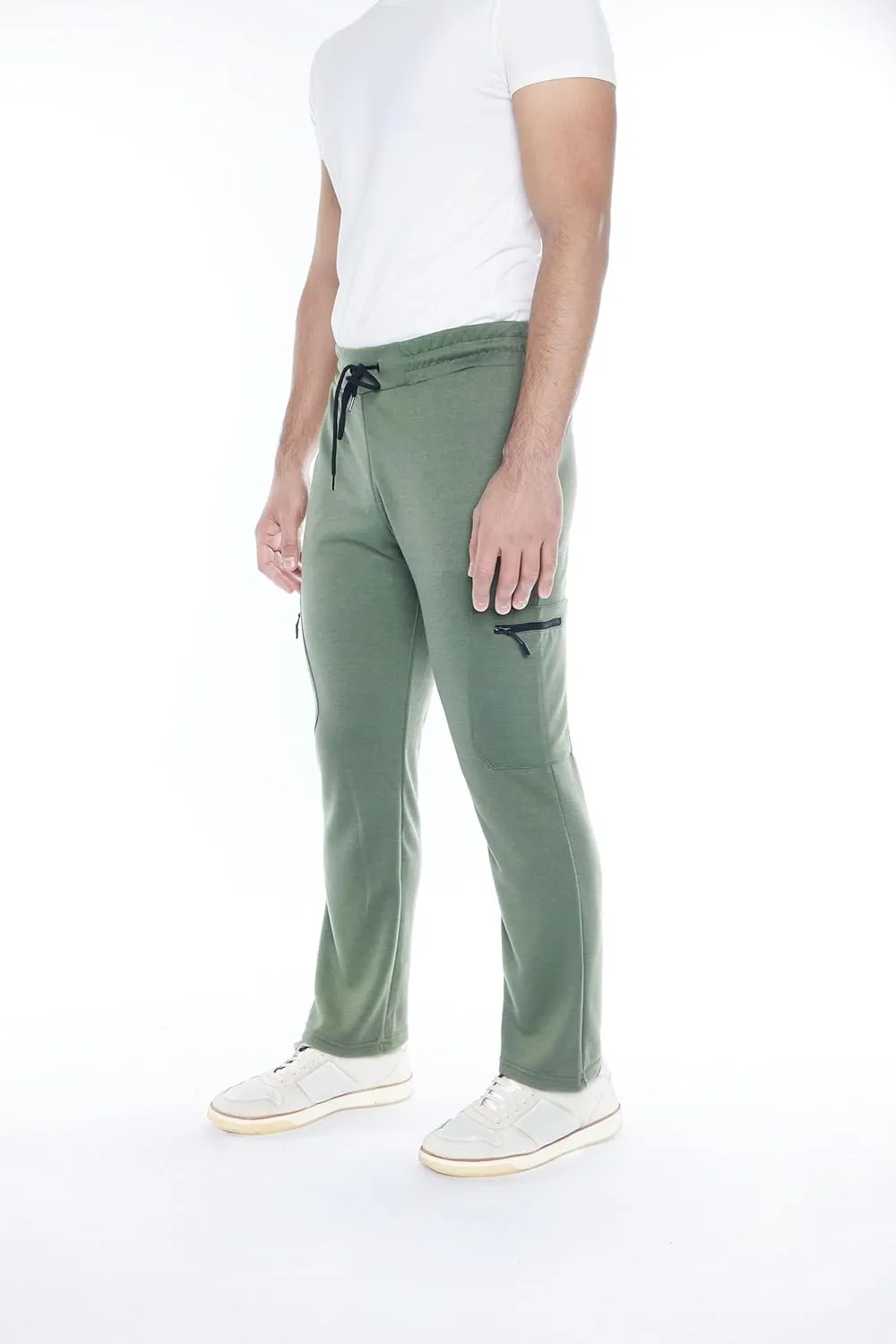 Mens Sweatpants 3-Pack Tech Fleece Cargo Active Athletic Pants with Cargo Zipper Pockets and Drawstring. Sizes: XS to 3XL.