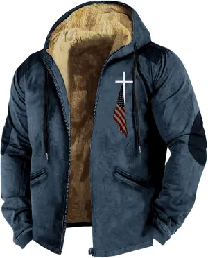 Men's Warm Thick Hoodies Fleece Sherpa Lined Hooded Jacket Heavyweight Zip up Coats Winter Workout Soft Sweatshirt