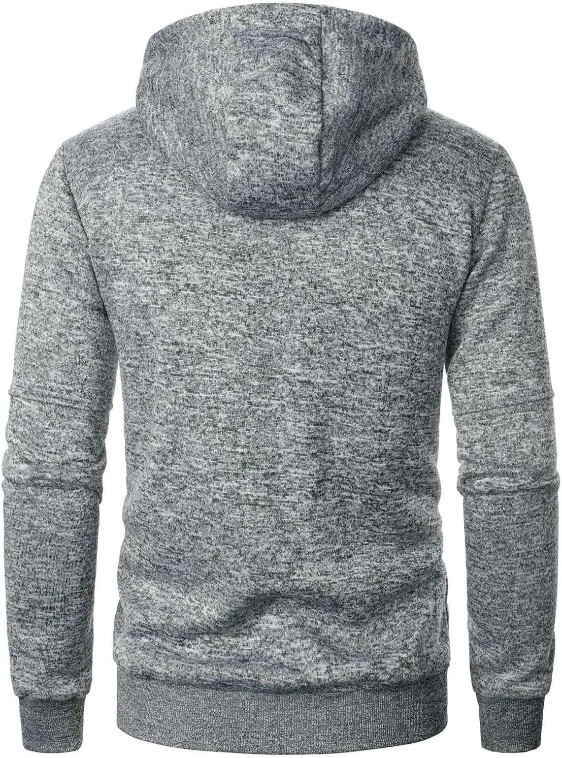 Men's Zip Up Hoodie Thermal Winter Sweatshirt Big and Tall Warm Sweater