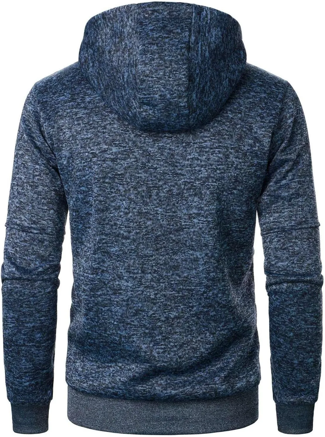 Men's Zip Up Hoodie Thermal Winter Sweatshirt Big and Tall Warm Sweater
