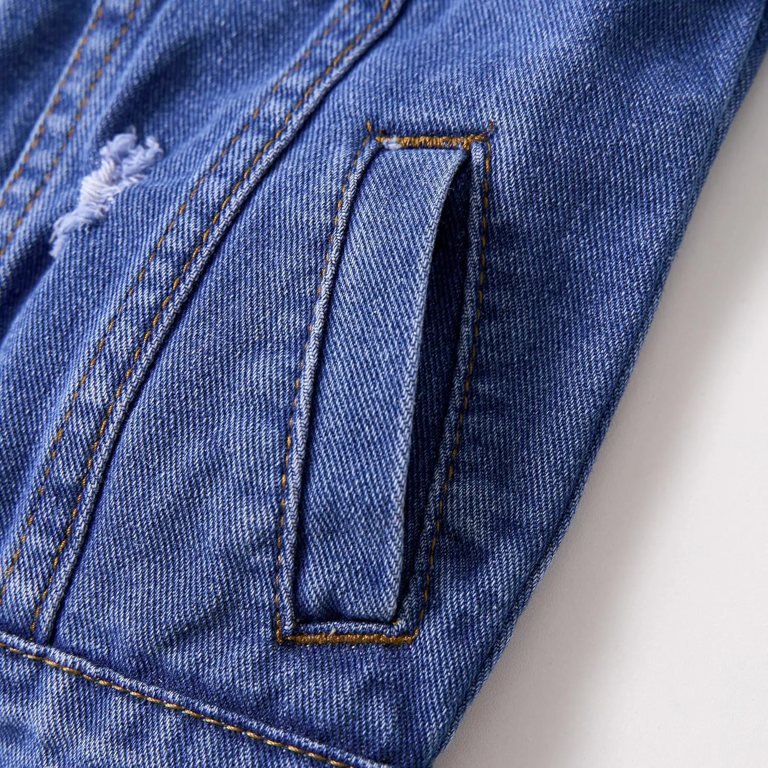 Miipat Toddler Girls Denim Jacket Sequin Patchwork Jean Jacket Little Kids Button Down Long Sleeve Jean Coat