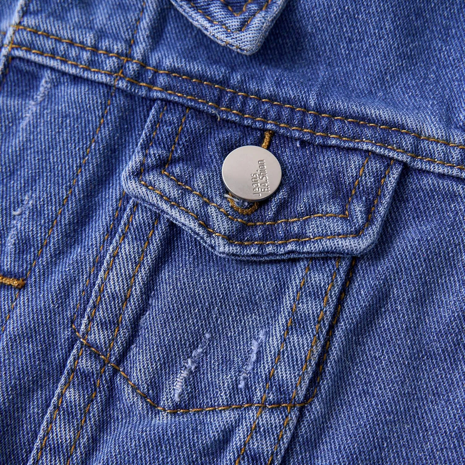 Miipat Toddler Girls Denim Jacket Sequin Patchwork Jean Jacket Little Kids Button Down Long Sleeve Jean Coat