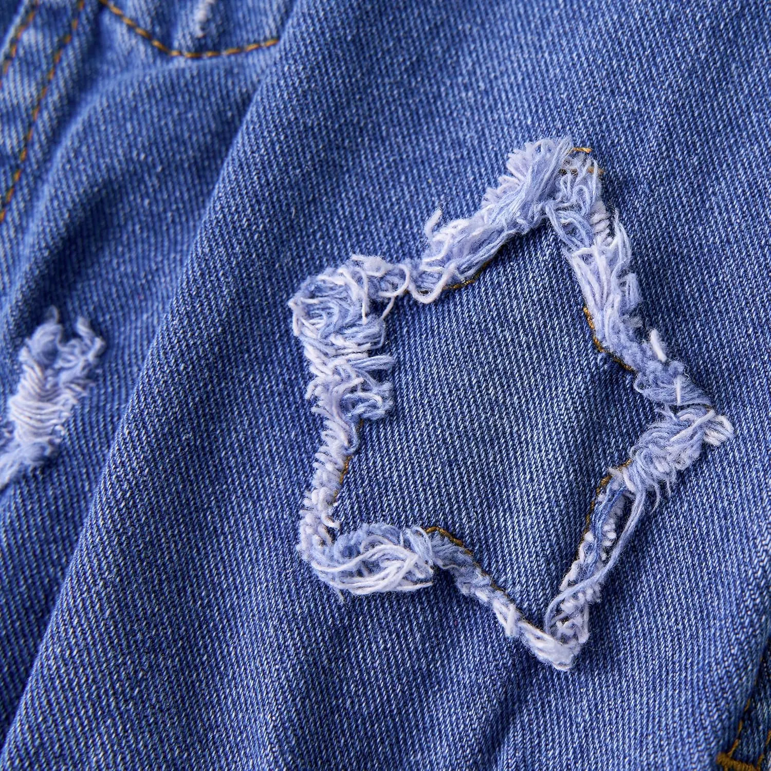 Miipat Toddler Girls Denim Jacket Sequin Patchwork Jean Jacket Little Kids Button Down Long Sleeve Jean Coat