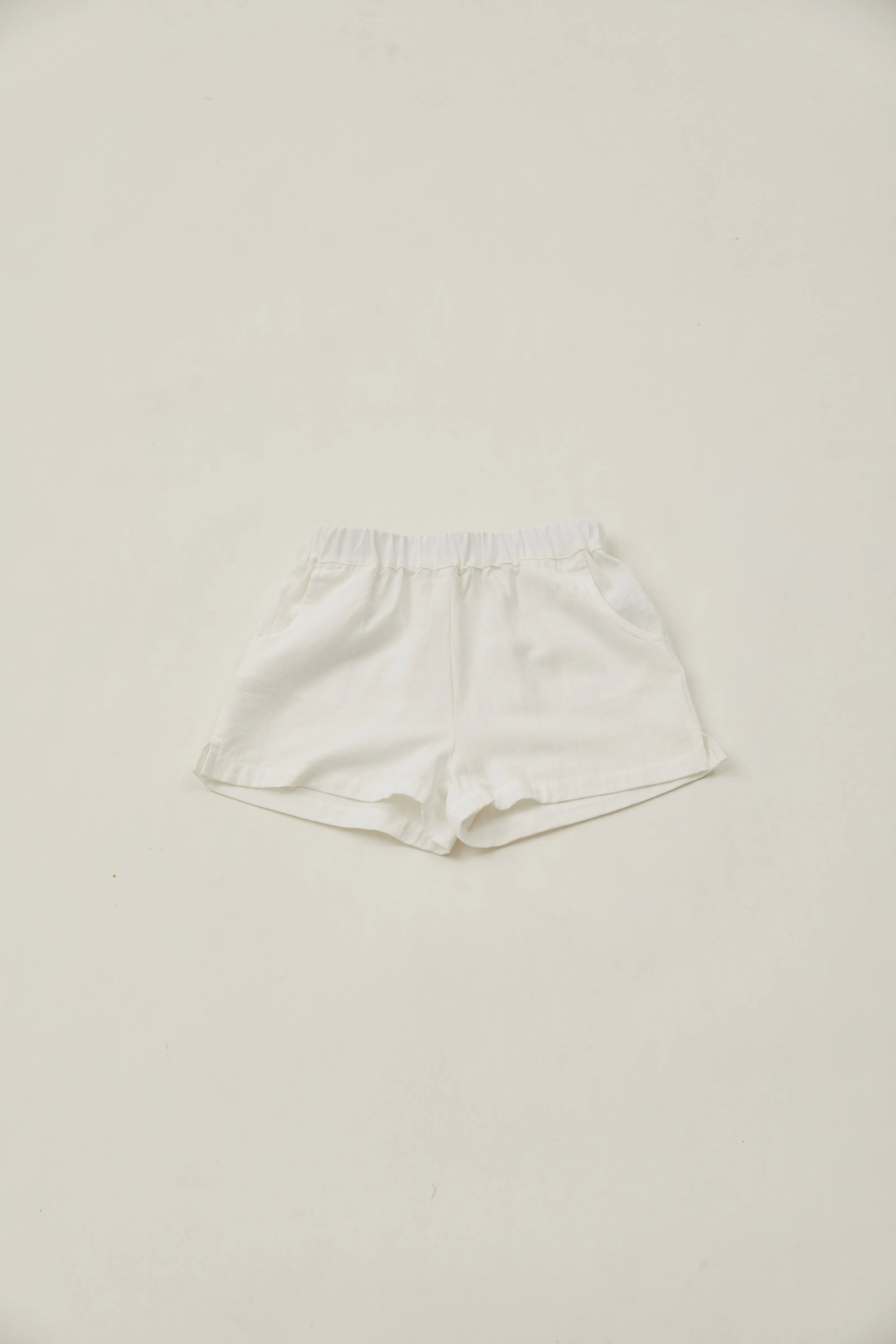 Mini Relaxed Shorts in White