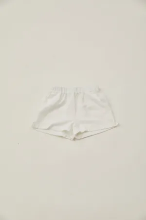 Mini Relaxed Shorts in White