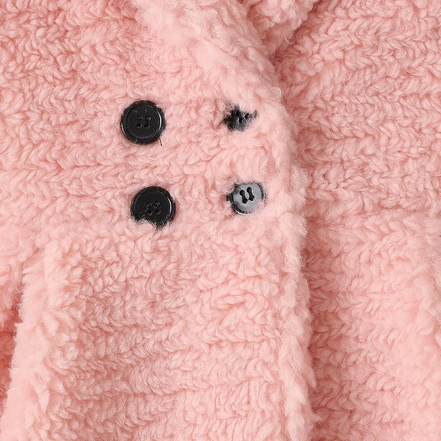 Mubineo Toddler Baby Girl Fall Winter Clothes Sherpa Trench Coat Fleece Princess Dress Coat Jacket Kids Overcoat