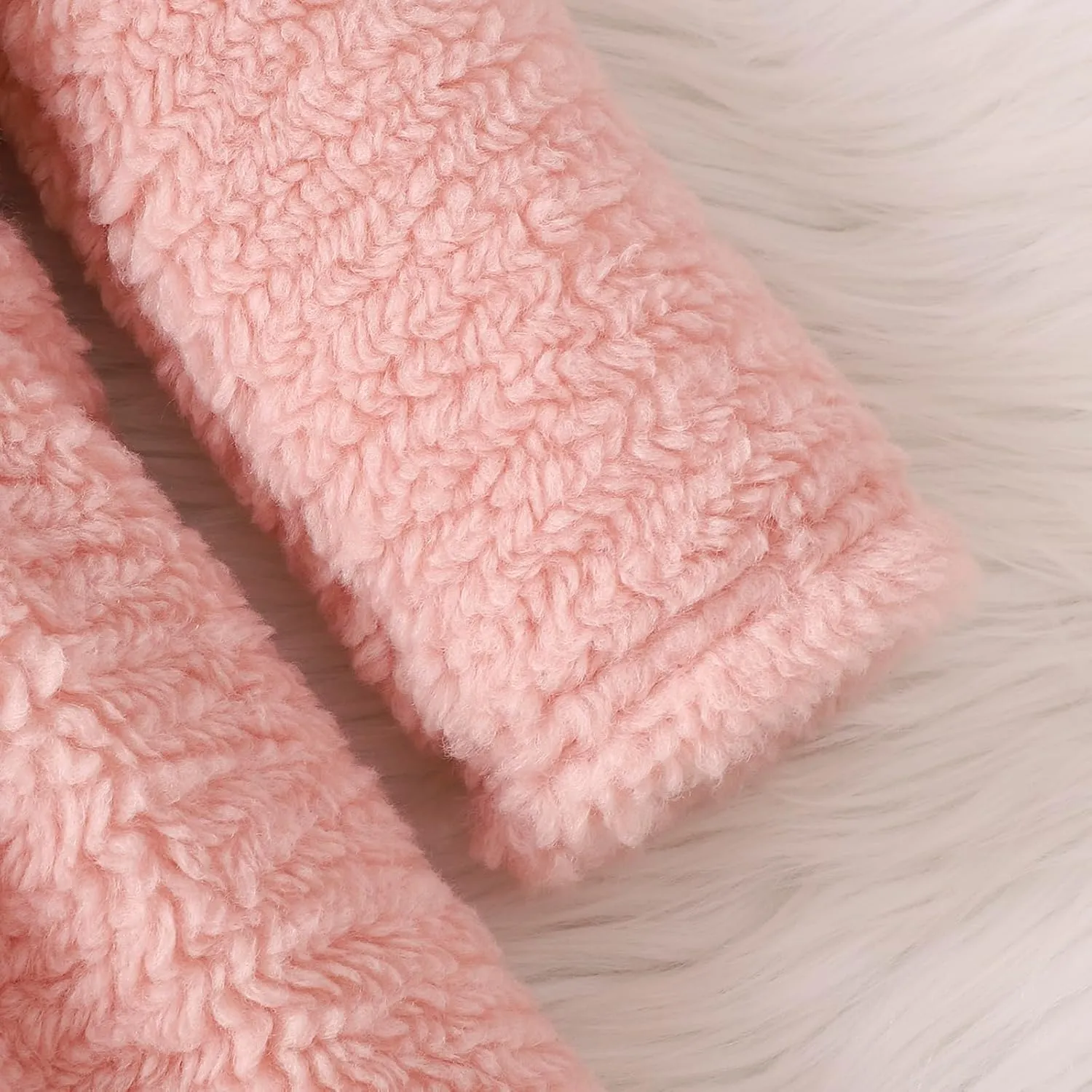 Mubineo Toddler Baby Girl Fall Winter Clothes Sherpa Trench Coat Fleece Princess Dress Coat Jacket Kids Overcoat