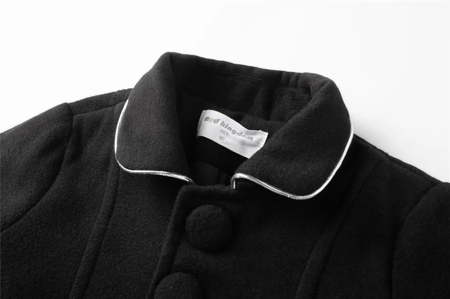 Mud Kingdom Girls Peacoat Dress Coat Faux Wool Lapel Outerwear