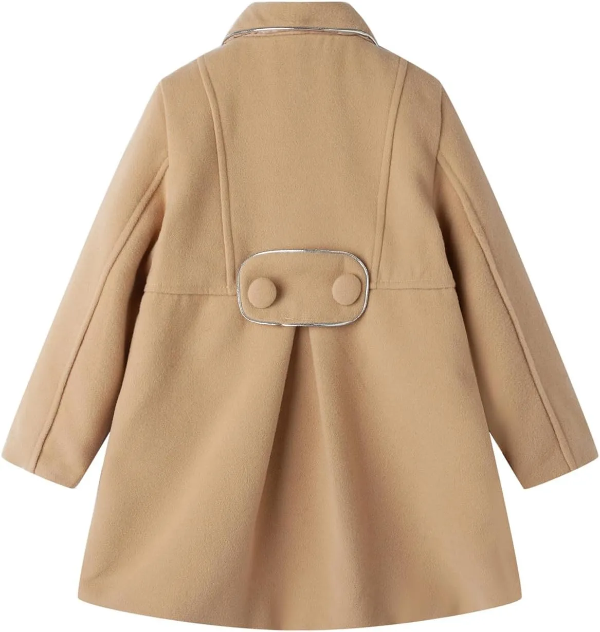 Mud Kingdom Girls Peacoat Dress Coat Faux Wool Lapel Outerwear