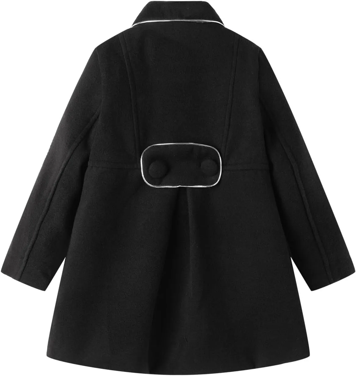 Mud Kingdom Girls Peacoat Dress Coat Faux Wool Lapel Outerwear
