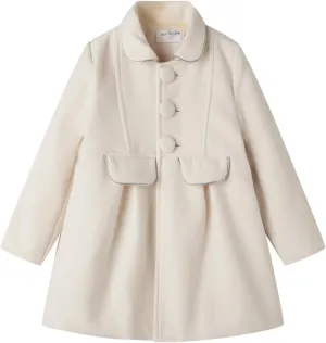 Mud Kingdom Girls Peacoat Dress Coat Faux Wool Lapel Outerwear