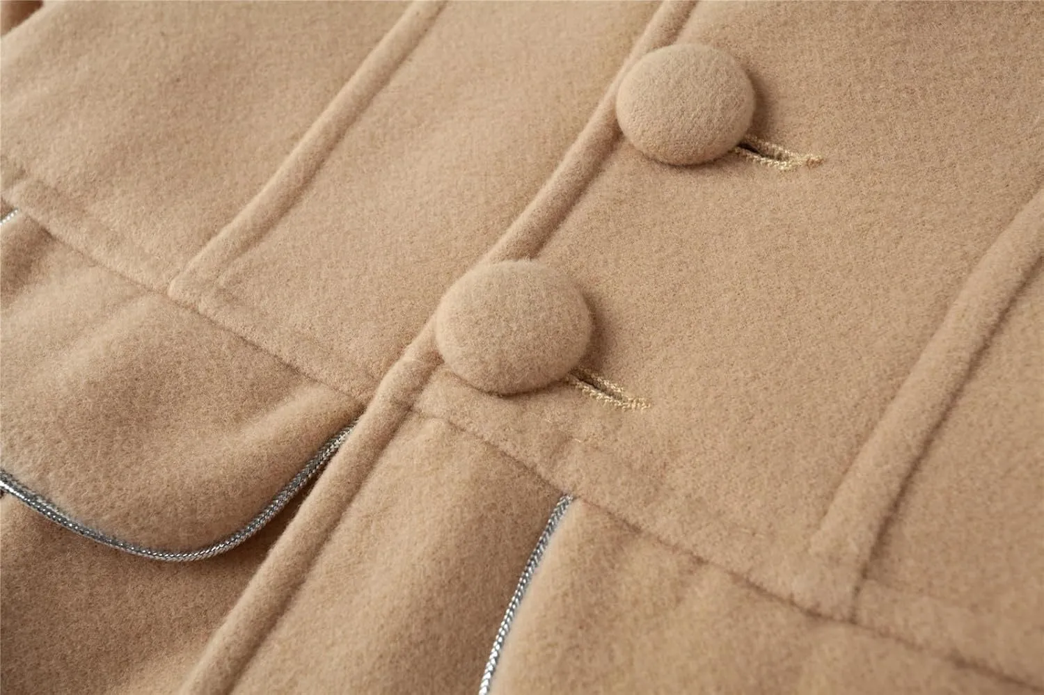 Mud Kingdom Girls Peacoat Dress Coat Faux Wool Lapel Outerwear