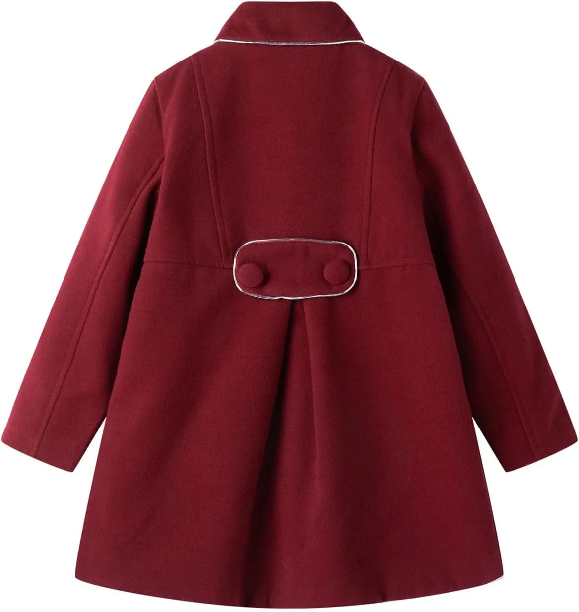 Mud Kingdom Girls Peacoat Dress Coat Faux Wool Lapel Outerwear
