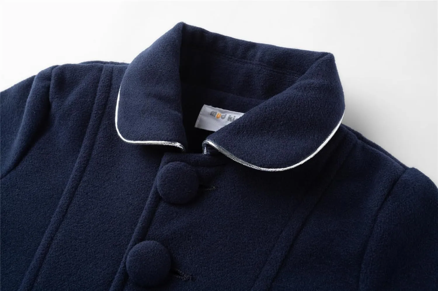 Mud Kingdom Girls Peacoat Dress Coat Faux Wool Lapel Outerwear