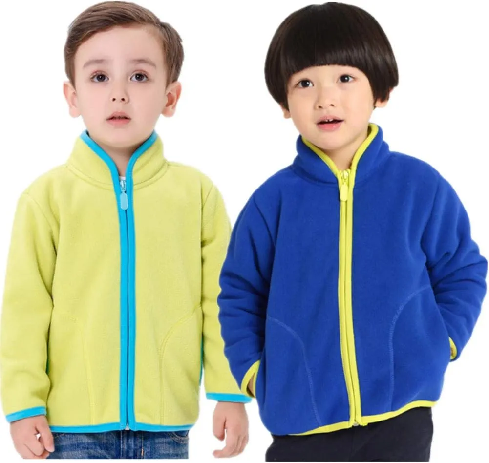 Mud Kingdom Unisex Kids Fleece Jacket Printing Zip Up