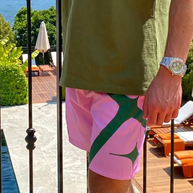 Neon Pink Summer Board Shorts