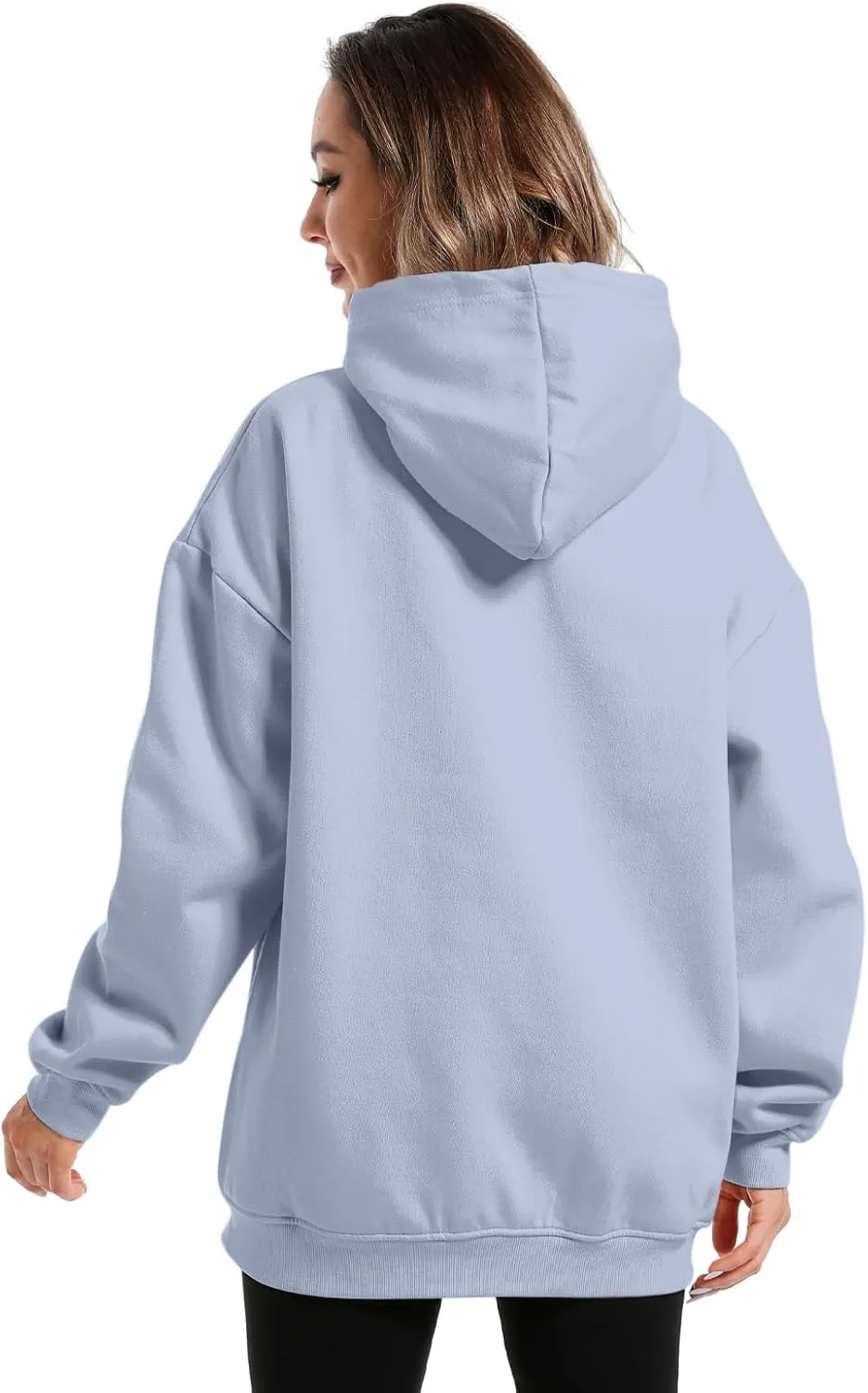 Oversized Cute Mushroom Dino Print Hoodies for Womens Kawaii Cartoon Sweatshirt Teen Girls Cotton Fleece Sweaters