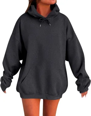 Oversized Hoodies For Women Trendy Winter Fall Outfits For Women 2024 Cute Hoodie Loose Pullover Hooded Sweatshirts