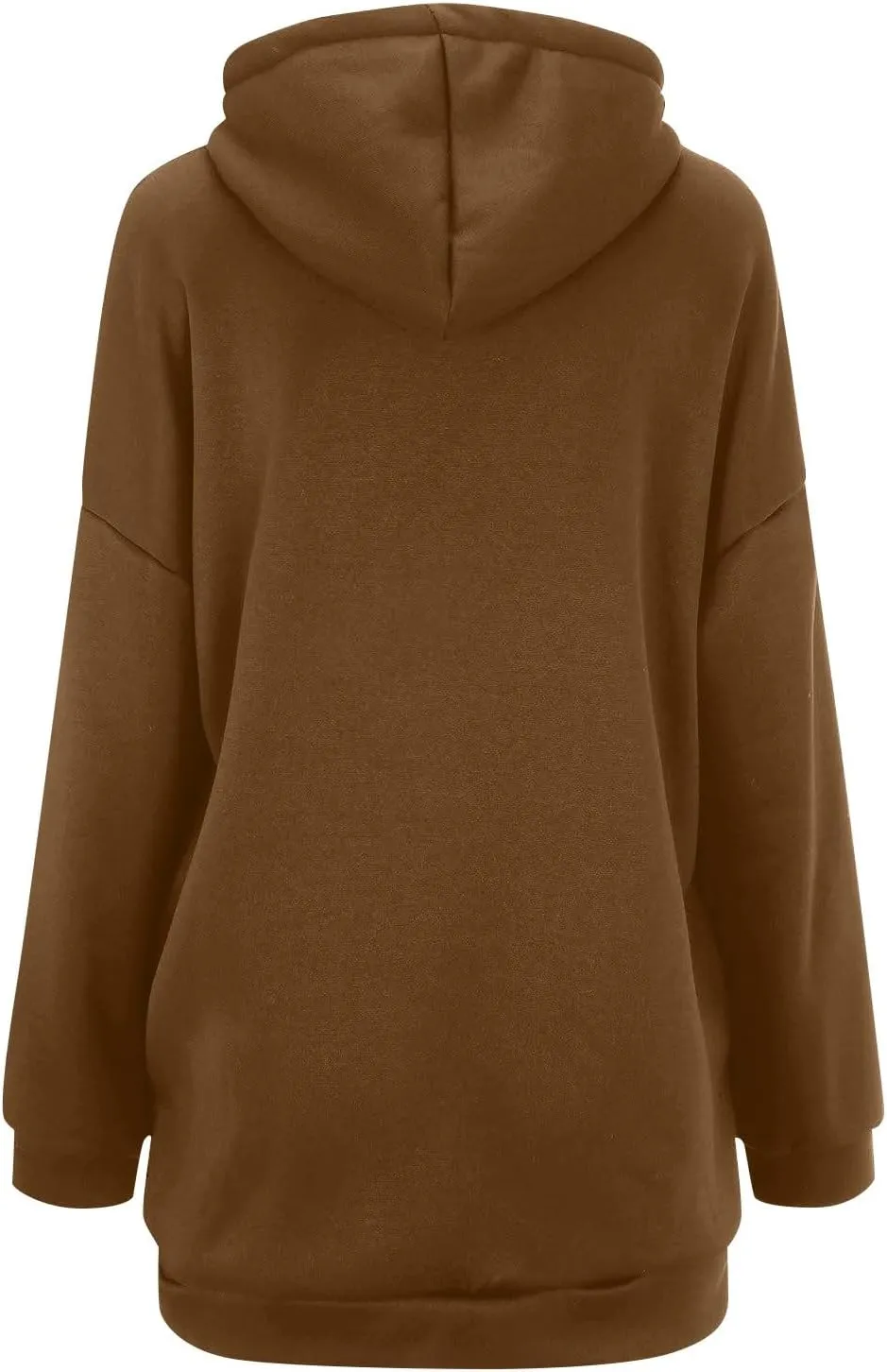 Oversized Zip Up Hoodies for Women Plus Size Long Sleeve Hooded Sweatshirt Casual Fall Long Fleece Jacket with Pockets