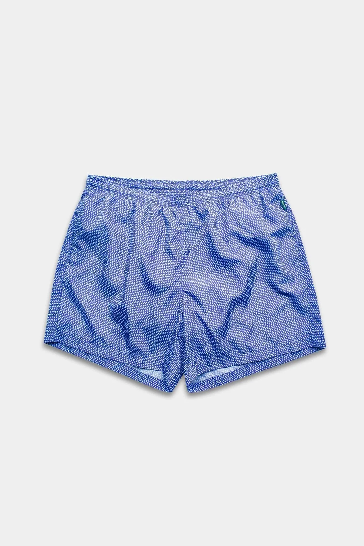 Periwinkle Dots Runner Swim Trunks