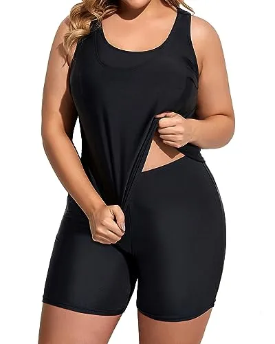Plus Size Athletic 3 Piece Tankini Swimsuits