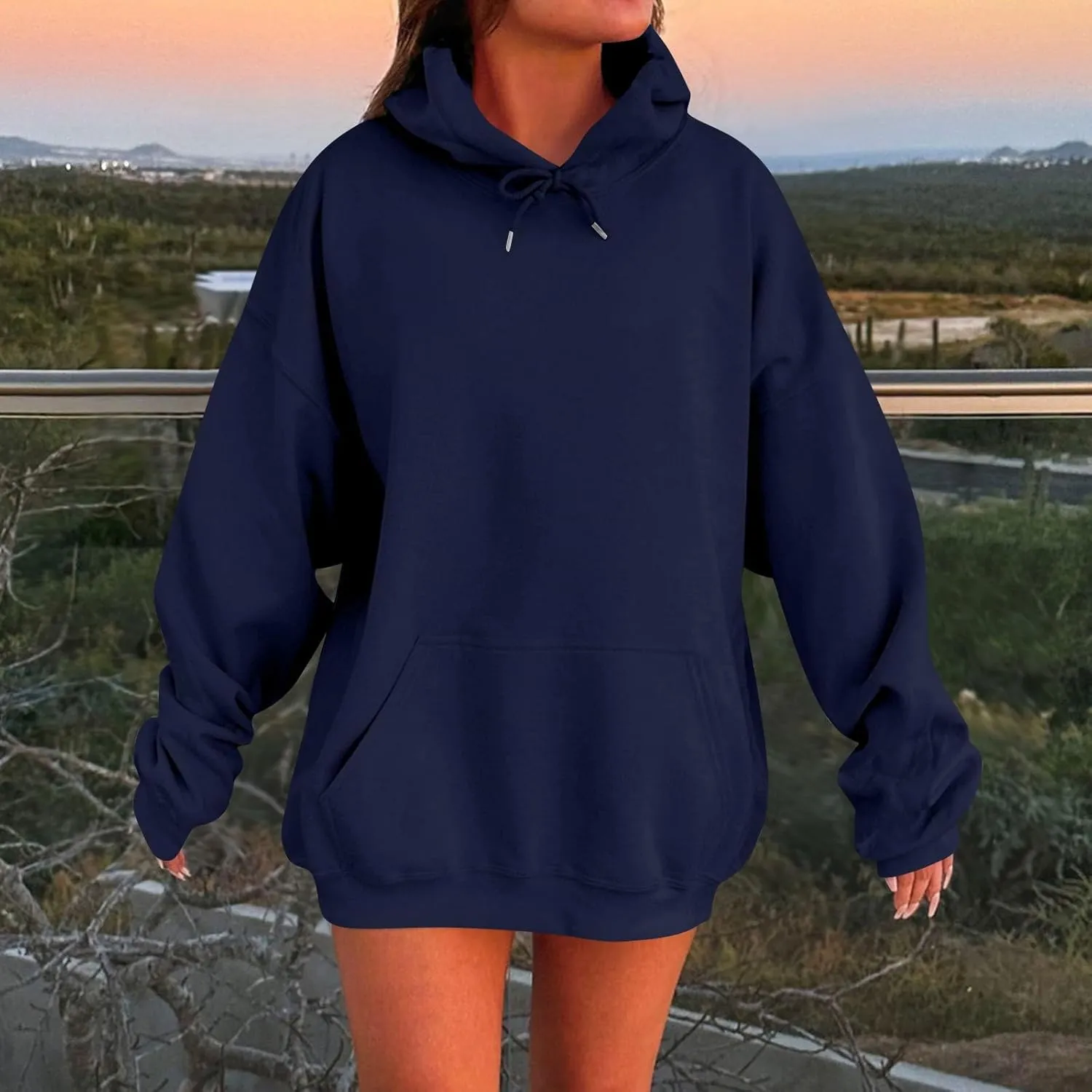 Plus Size Hoodies for Women Oversized Comfy Fleece Sweatshirts Casual Hooded Pullover Sweaters Long Sweatshirts