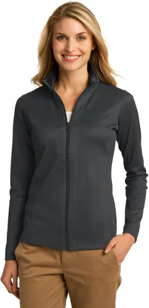 Port Authority Ladies Vertical Texture Full-Zip Jacket. L805