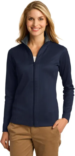 Port Authority Ladies Vertical Texture Full-Zip Jacket. L805