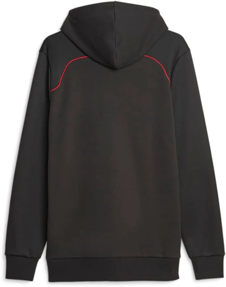 PUMA Mens Scuderia Ferrari Race Hooded Sweat Jacket Athletic Outerwear Casual - Black