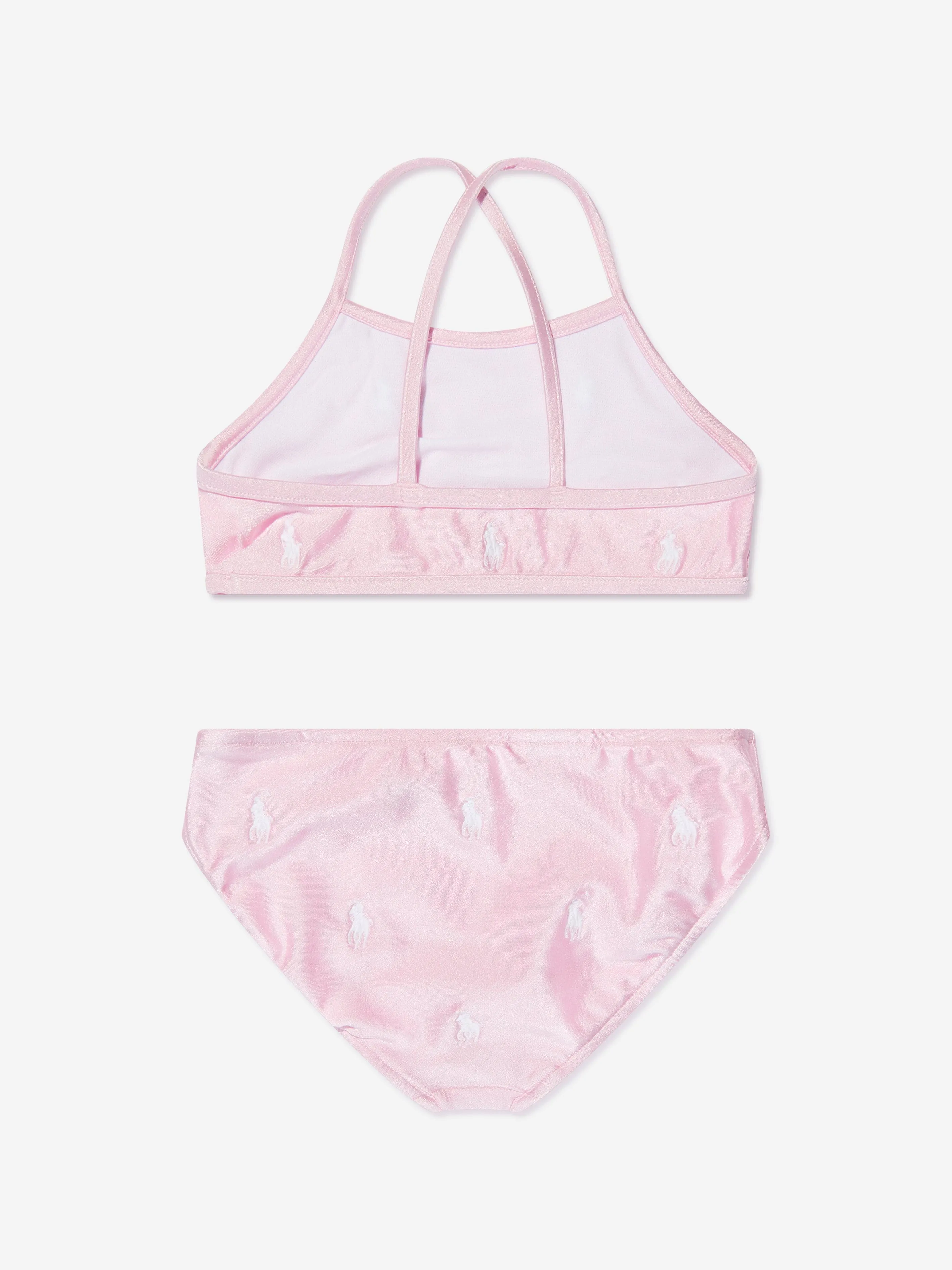 Ralph Lauren Girls Logo Bikini in Pink