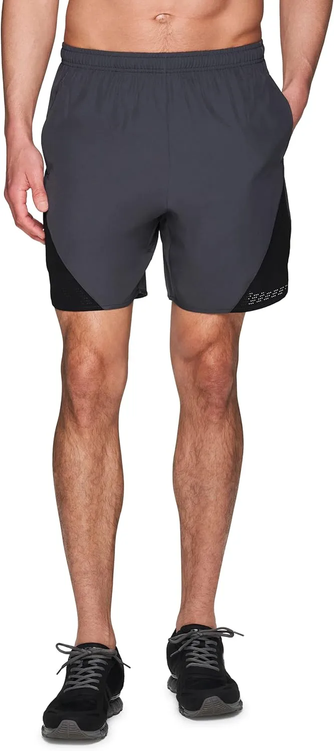 RBX Active Men's 9-Inch Inseam Stretch Woven Athletic Basketball Gym Shorts with Pockets