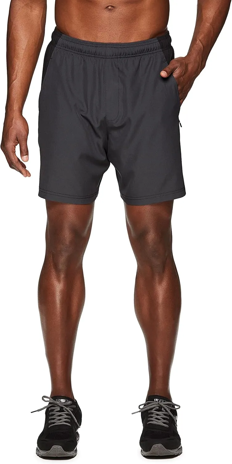 RBX Active Men's 9-Inch Inseam Stretch Woven Athletic Basketball Gym Shorts with Pockets