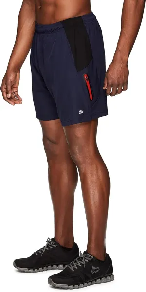 RBX Active Men's 9-Inch Inseam Stretch Woven Athletic Basketball Gym Shorts with Pockets