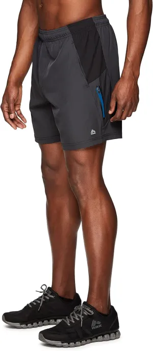RBX Active Men's 9-Inch Inseam Stretch Woven Athletic Basketball Gym Shorts with Pockets
