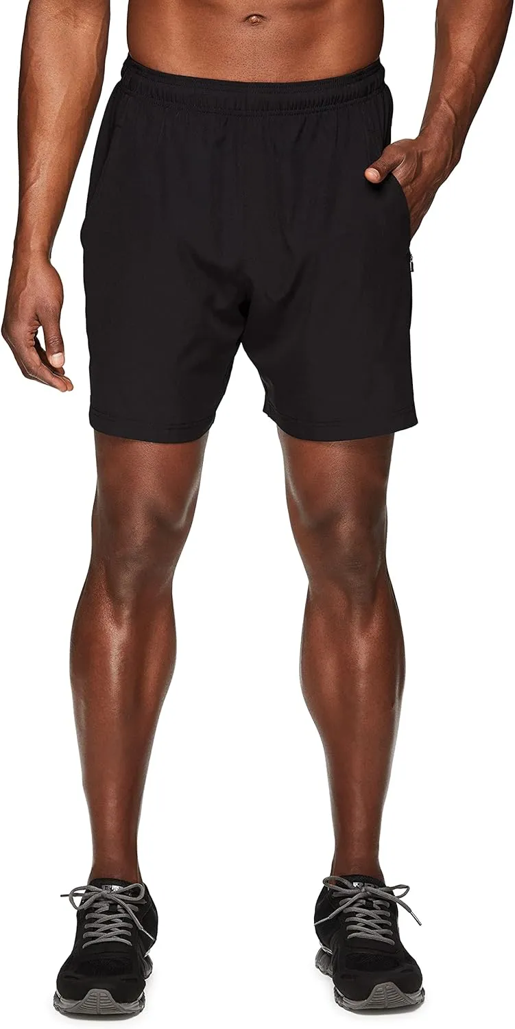 RBX Active Men's 9-Inch Inseam Stretch Woven Athletic Basketball Gym Shorts with Pockets