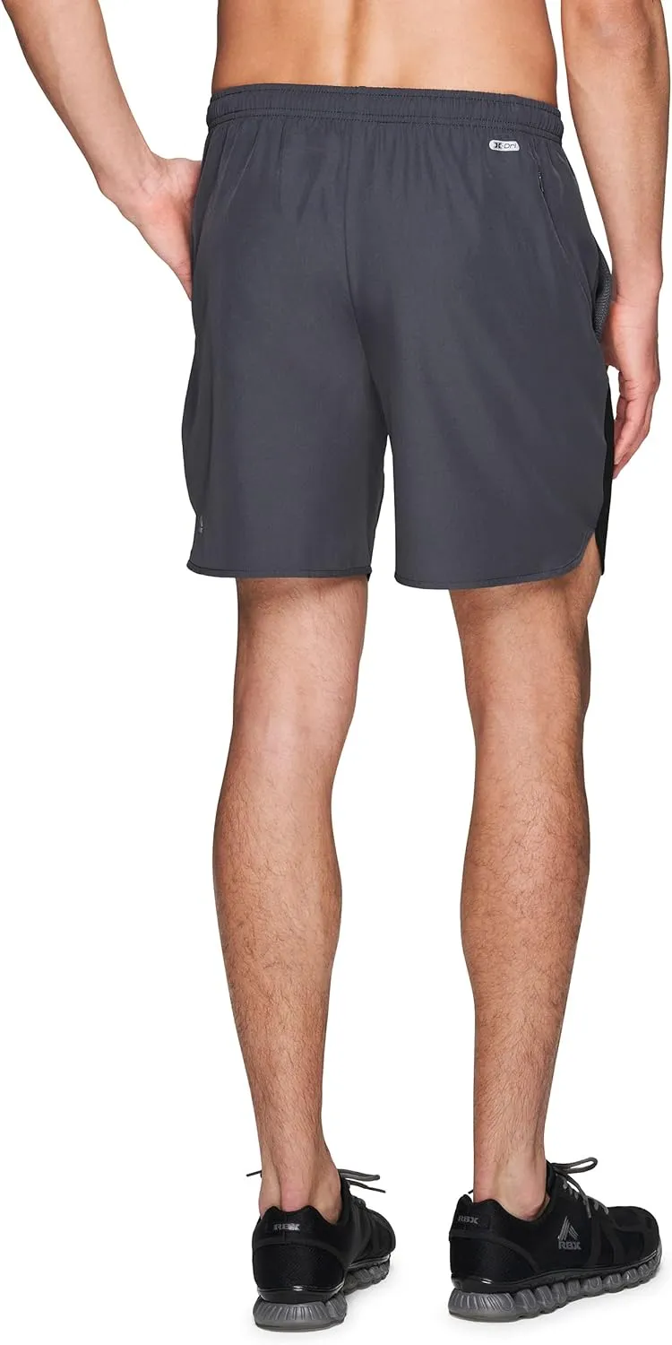 RBX Active Men's 9-Inch Inseam Stretch Woven Athletic Basketball Gym Shorts with Pockets