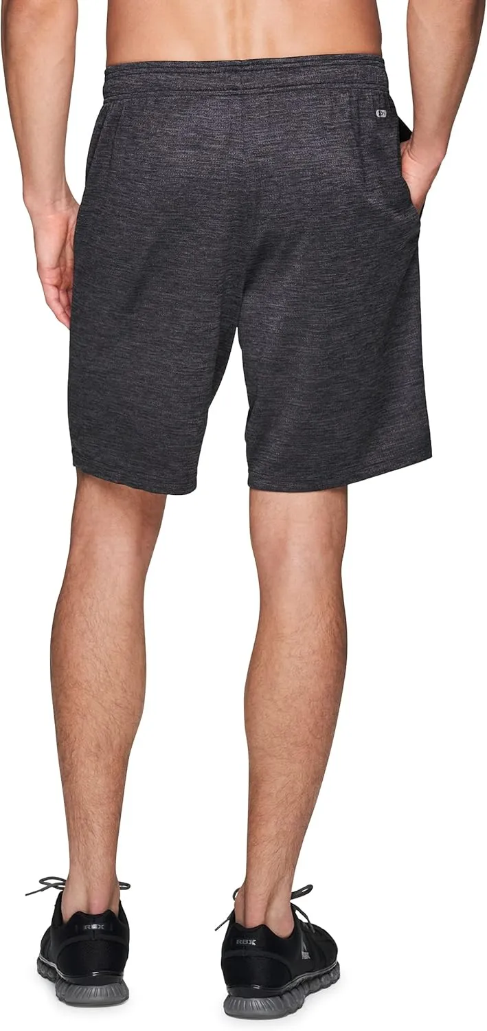 RBX Active Men's 9-Inch Inseam Workout Running Gym Athletic Basketball Shorts with Pockets