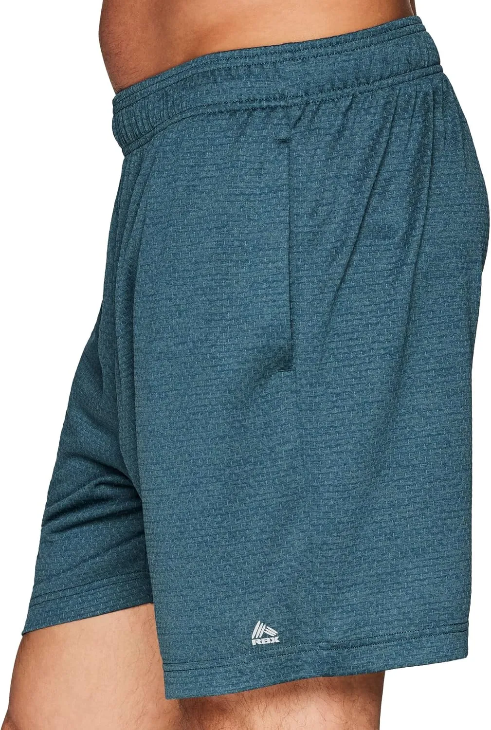 RBX Active Men's 9-Inch Inseam Workout Running Gym Athletic Basketball Shorts with Pockets
