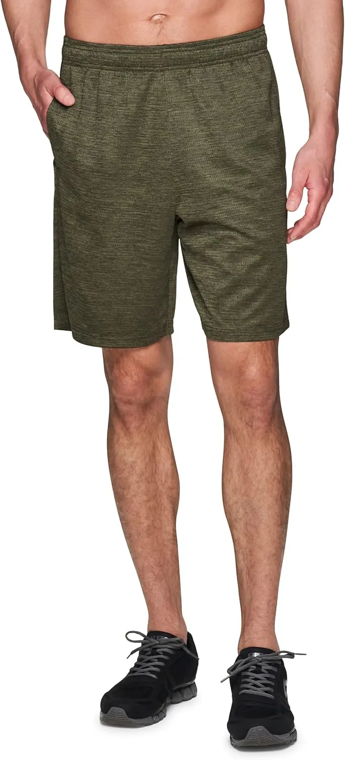 RBX Active Men's 9-Inch Inseam Workout Running Gym Athletic Basketball Shorts with Pockets