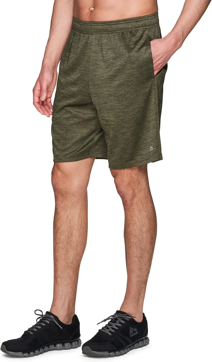 RBX Active Men's 9-Inch Inseam Workout Running Gym Athletic Basketball Shorts with Pockets