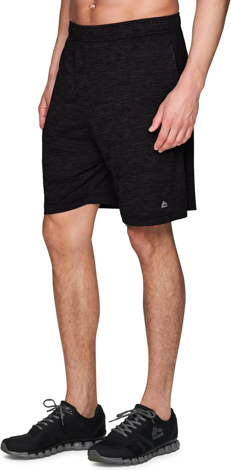 RBX Active Men's 9-Inch Inseam Workout Running Gym Athletic Basketball Shorts with Pockets