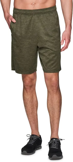 RBX Active Men's 9-Inch Inseam Workout Running Gym Athletic Basketball Shorts with Pockets