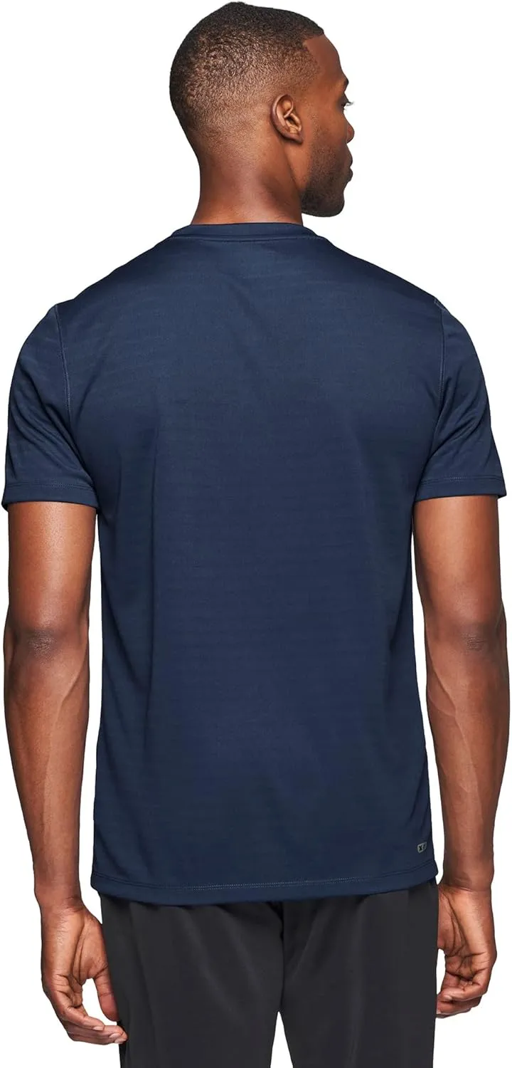 RBX Active Men's Athletic Performance Workout Gym Running Short Sleeve Crewneck T-Shirt