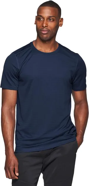 RBX Active Men's Athletic Performance Workout Gym Running Short Sleeve Crewneck T-Shirt