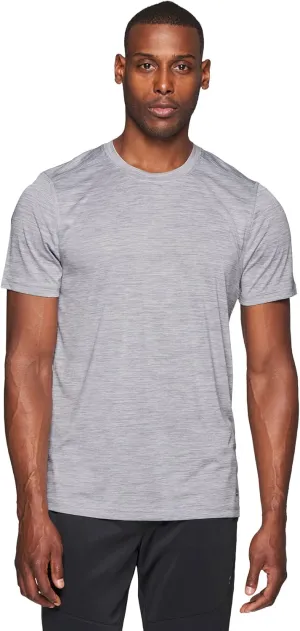 RBX Active Men's Athletic Performance Workout Gym Running Short Sleeve Crewneck T-Shirt