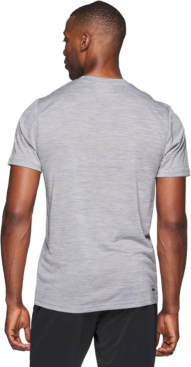 RBX Active Men's Athletic Performance Workout Gym Running Short Sleeve Crewneck T-Shirt