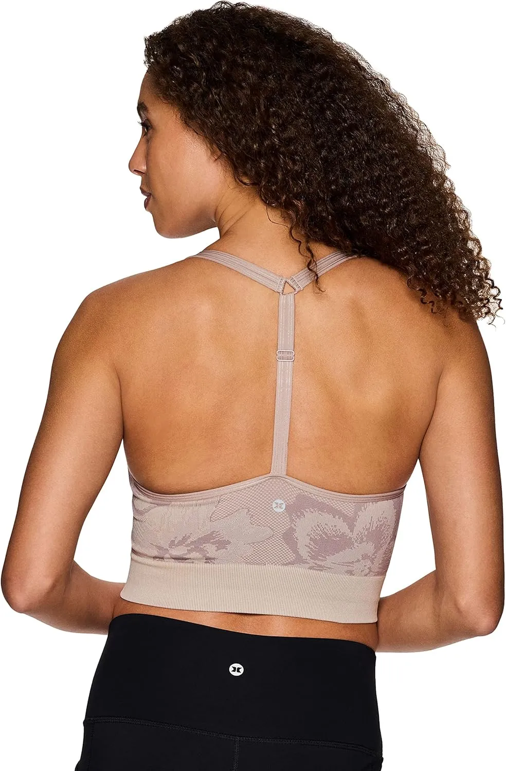 RBX Active Women's Athletic Fashion Racerback Seamless Low Impact Workout Sports Bra